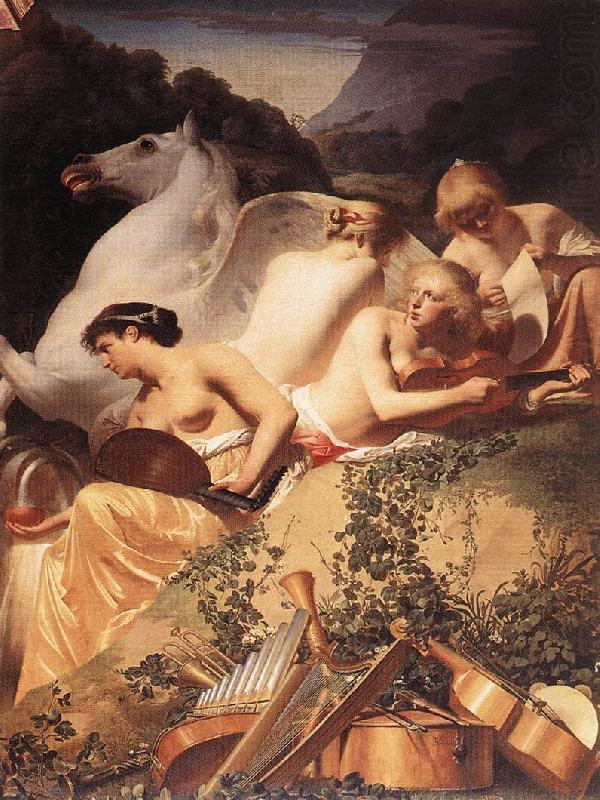 The Four Muses with Pegasus fg, EVERDINGEN, Caesar van